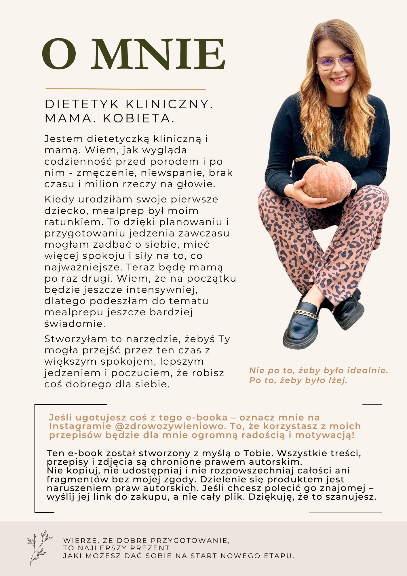 O mnie, o autorce